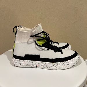 KNIT Renew Chuck Taylor All Star Crater Knit BLACK WHITE VOLT